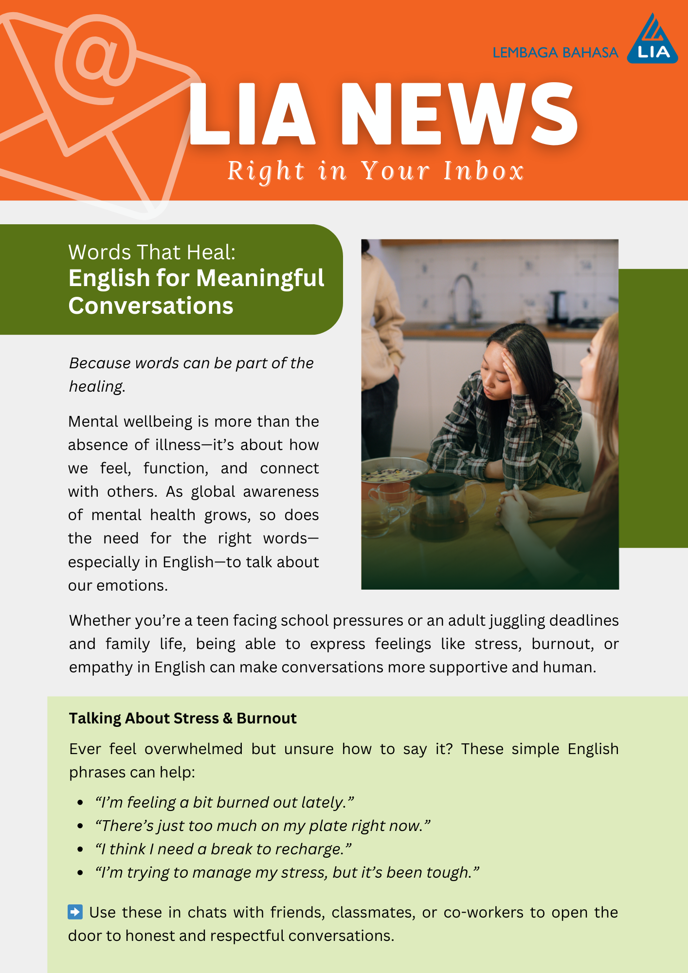 Words That Heal : English for Meaningful Conversations